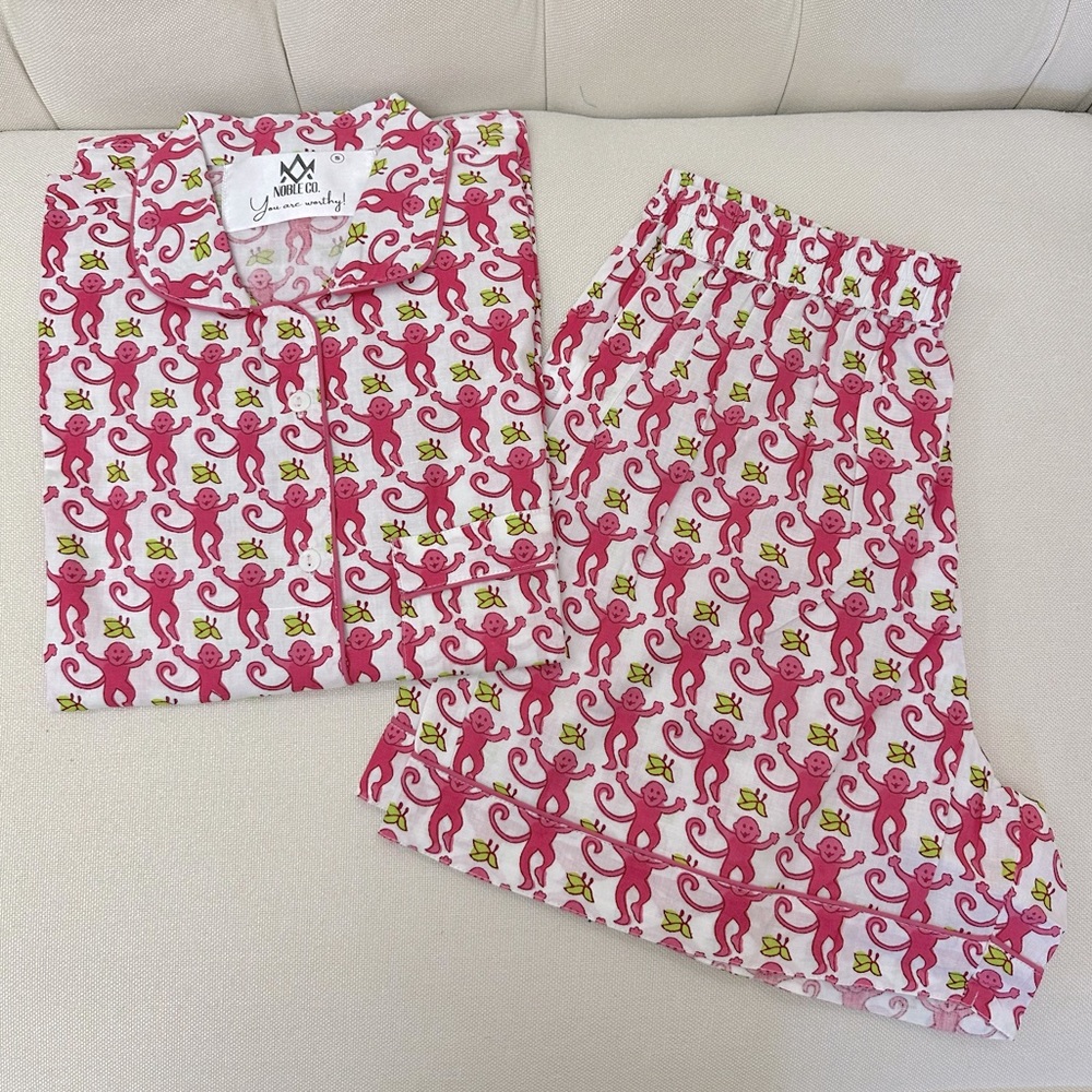 Pink Monkeys Pajamas